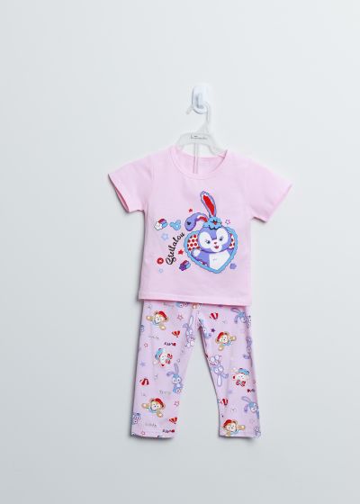 Baby Girl Duff and StellaLou Printed Two-Pieces Pajama