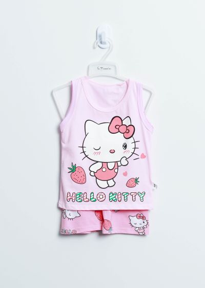 Baby Girl Hello Kitty Printed Two-Pieces Pajama