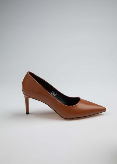 Women Leather Heels Shoes