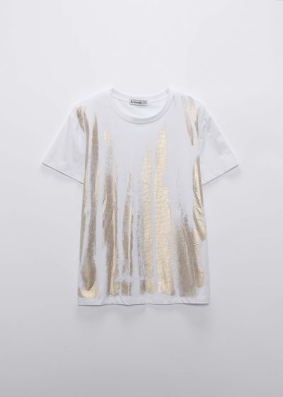 Women Glittery Design T-Shirt