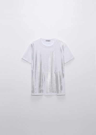 Women Glittery Design T-Shirt
