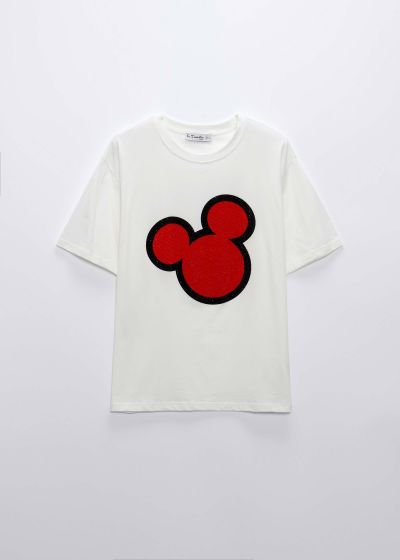 Women Mickey Mouse Shade Printed T-Shirt
