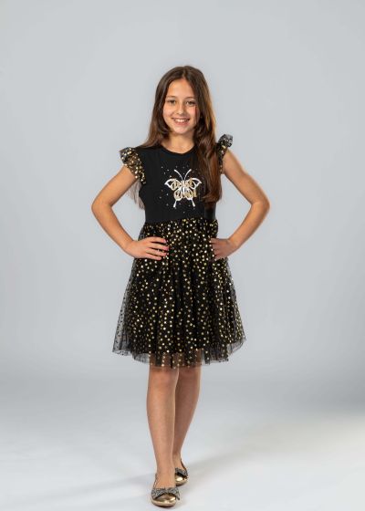 Kids Girl Stars Decor Short Dress