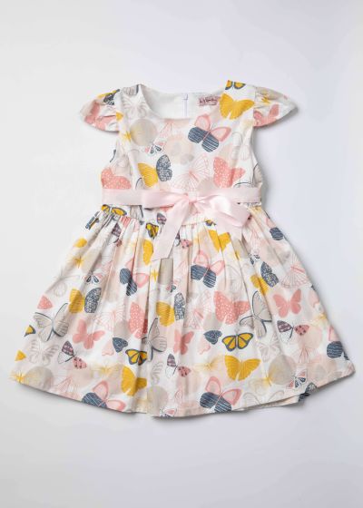 Baby Girl Butterflies Printed Short Dress