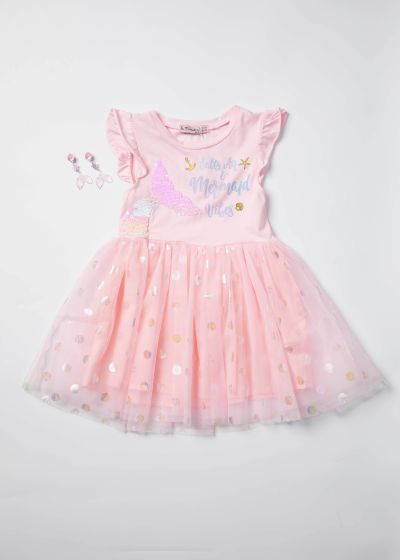 Baby Girl Mermaid Design Short Dress