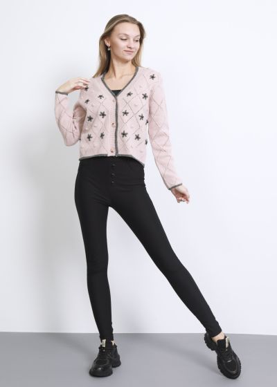 Women Knitted Texture Cardigan
