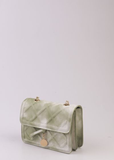 حقيبة جلد نسائي بتصميم الوان مصبوغة