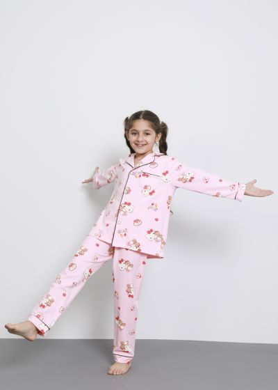 Kids Girl Hello Kitty printed Two-Pieces Pajama
